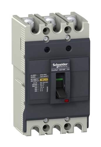 Силовой автомат Schneider Electric Easypact EZC 100, TM-D, 10кА, 3P, 50А