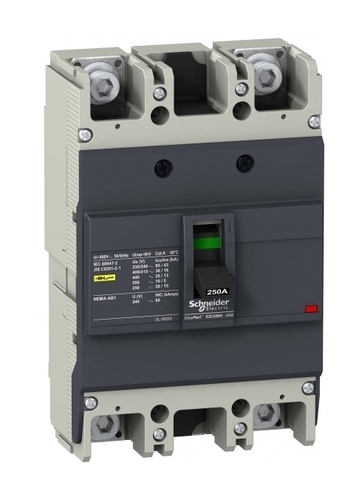 Силовой автомат Schneider Electric Easypact EZC 250, TM-D, 36кА, 3P, 175А