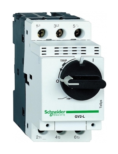 Силовой автомат для защиты двигателя Schneider Electric TeSys GV2 4А 3P, магнитный расцепитель