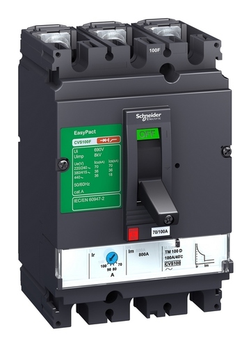 Силовой автомат Schneider Electric EasyPact CVS 100, TM-D, 25кА, 3P, 160А