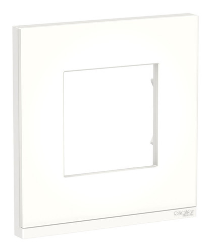 Рамка 1 пост Schneider Electric UNICA PURE, горизонтальная, матовое стекло, белый